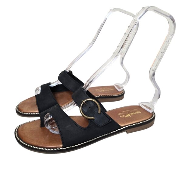 Coach and Four Shoes - Coach and Four Tucano Italian Suede Flat Sandal Sz 9